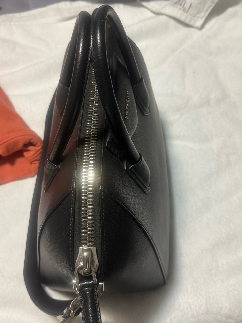 Givenchy Black Leather Satchel with Top Handles - Picture 3 of 6